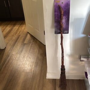 Spirit Halloween Witch Broom and Witch Hat